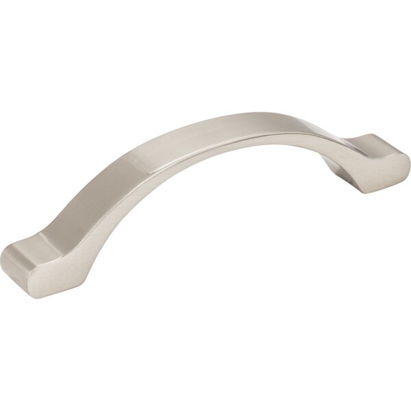 Elements 96 mm Center-to-Center Satin Nickel Arched Seaver Cabinet Pull 511-96SN - main